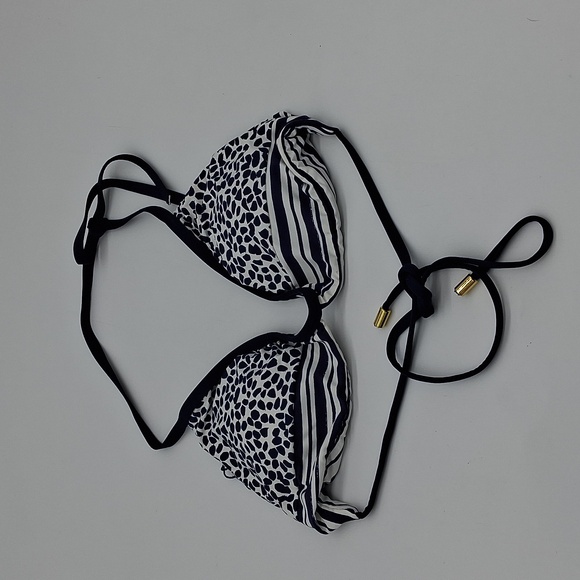 La Blanca Other - La Blanca Apulia Reversible Triangle Bikini Top Indigo Blue 10